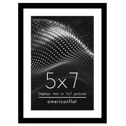 Picture Frame with Mat | Modern Style | Shatter-Resistant Glass | Wall Display