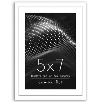 Picture Frame with Mat | Modern Style | Shatter-Resistant Glass | Wall Display