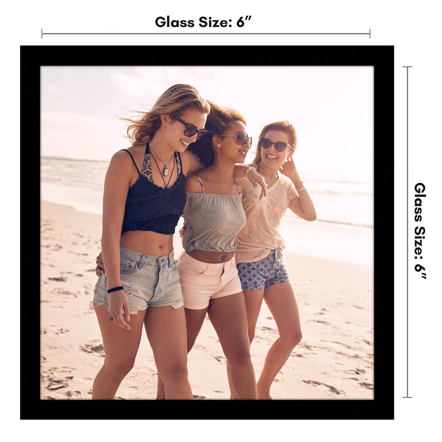 Wall Picture Frame | Contemporary Style | Protective Glass | Easy Mount Display