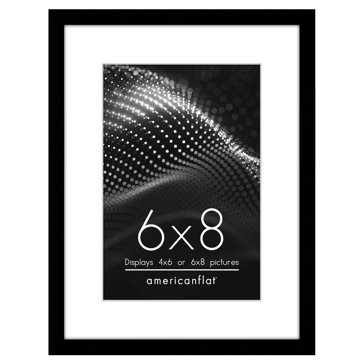 Picture Frame with Mat | Modern Style | Shatter-Resistant Glass | Wall Display