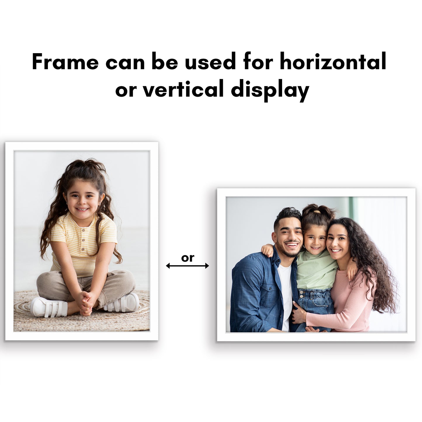 Wall Picture Frame | Contemporary Style | Protective Glass | Easy Mount Display
