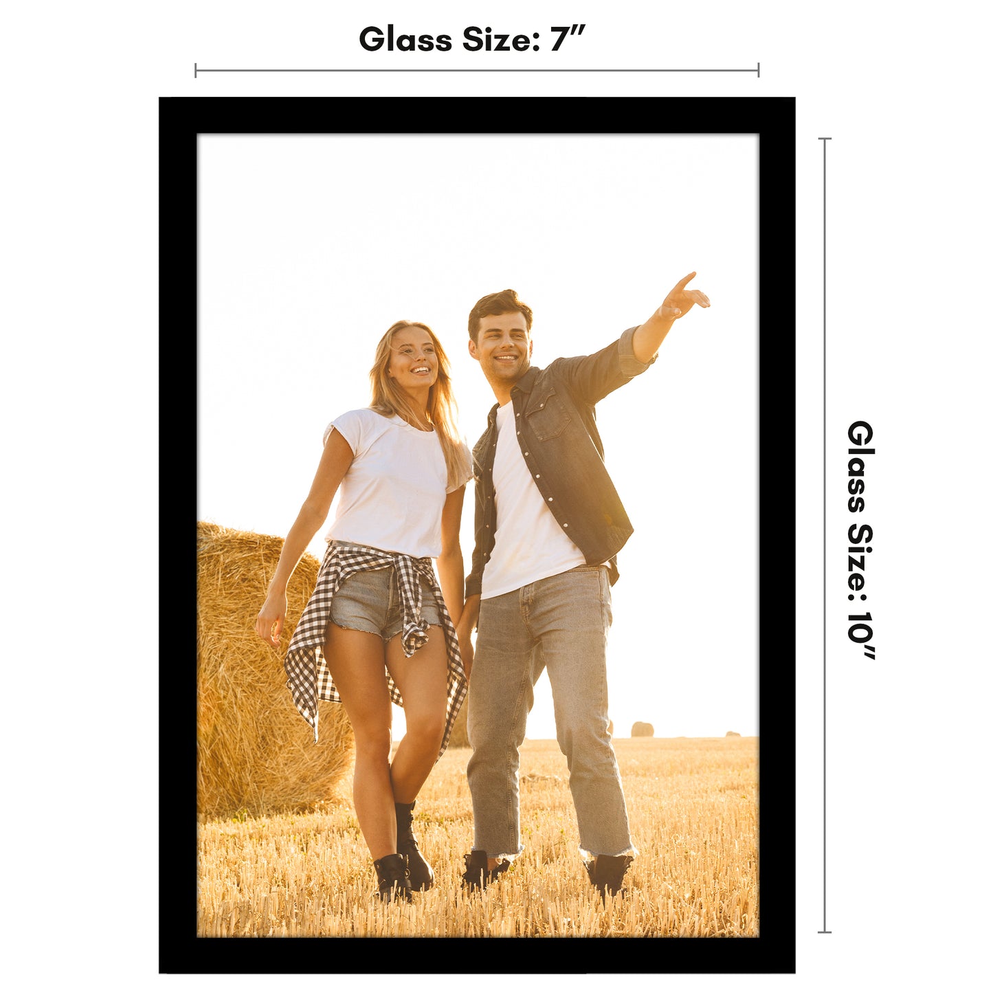 Wall Picture Frame | Contemporary Style | Protective Glass | Easy Mount Display