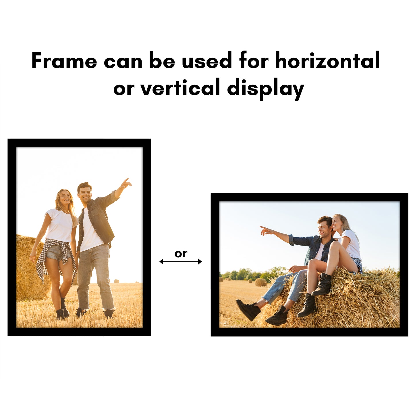 Wall Picture Frame | Contemporary Style | Protective Glass | Easy Mount Display