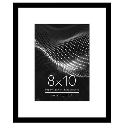 Picture Frame with Mat | Modern Style | Shatter-Resistant Glass | Wall Display