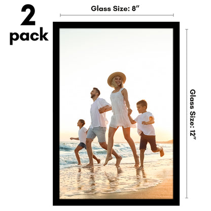 Picture Frame 2 Pack | Modern Design | Shatter-Resistant Glass | Wall Decor