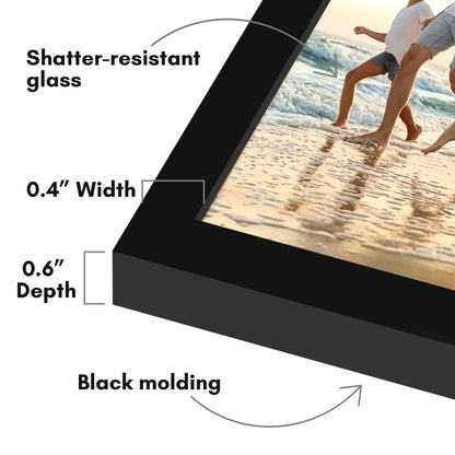Picture Frame 2 Pack | Modern Design | Shatter-Resistant Glass | Wall Decor