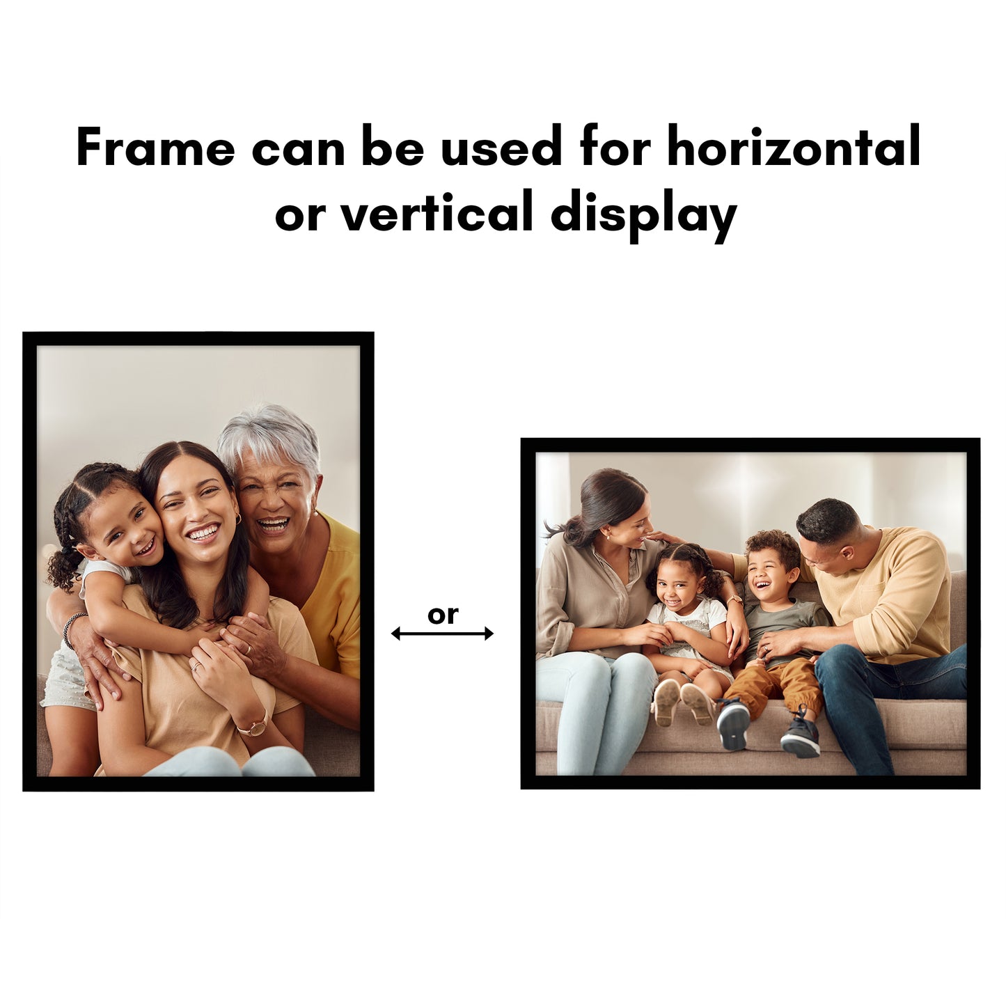 Wall Picture Frame | Contemporary Style | Protective Glass | Easy Mount Display