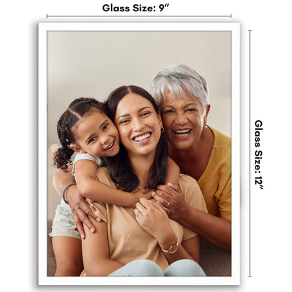 Wall Picture Frame | Contemporary Style | Protective Glass | Easy Mount Display