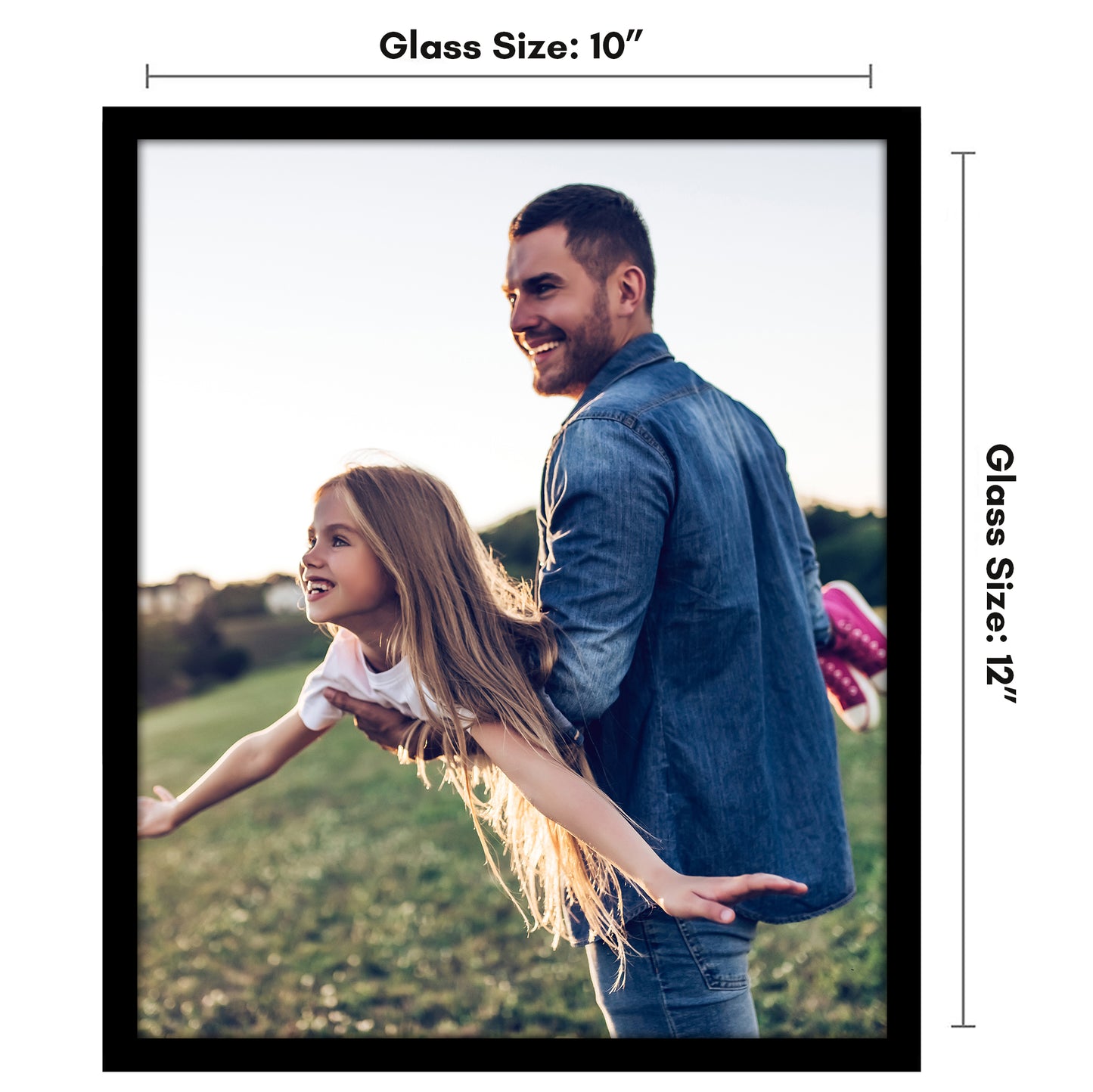 Poster Frame | Modern Design | Shatter-Resistant Glass | Dual Sawtooth Hangers