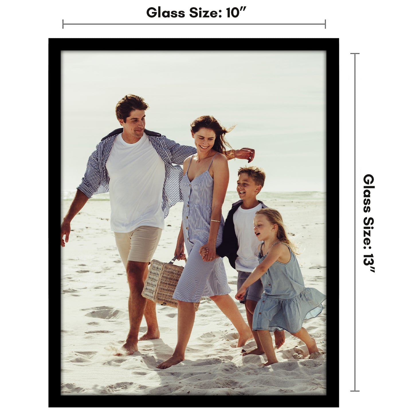 Poster Frame | Modern Design | Shatter-Resistant Glass | Dual Sawtooth Hangers