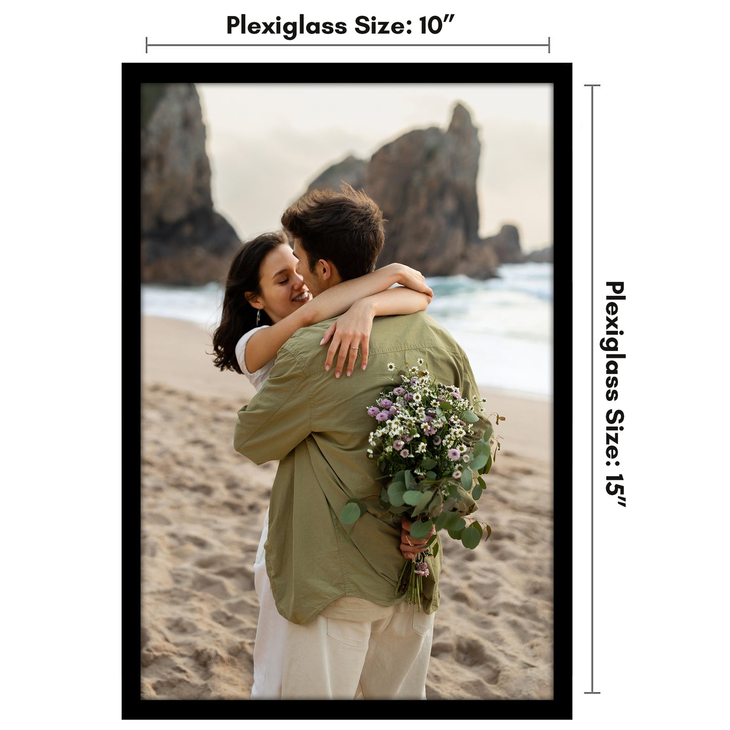 Poster Frame | Modern Design | Shatter-Resistant Glass | Dual Sawtooth Hangers