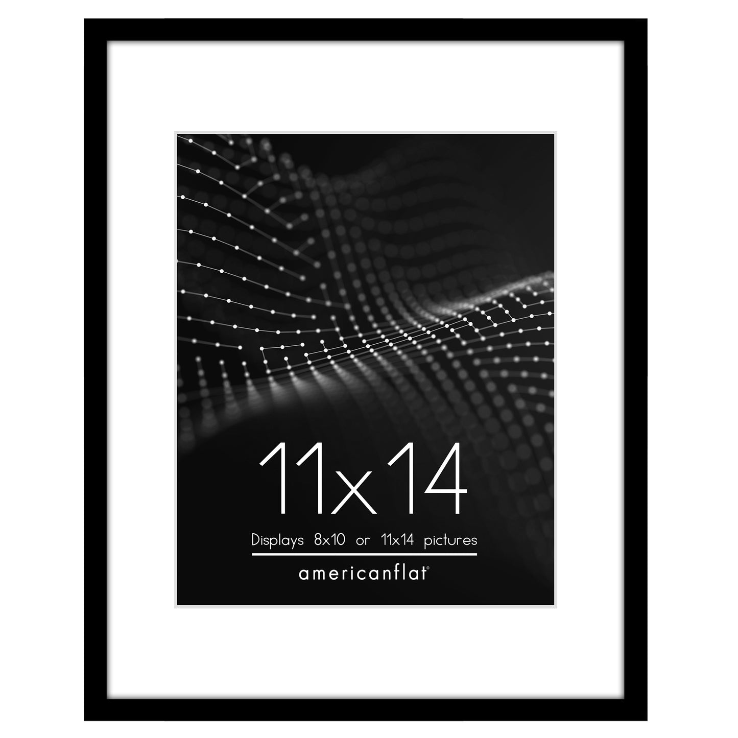 Picture Frame with Mat | Modern Style | Shatter-Resistant Glass | Wall Display