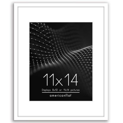 Picture Frame with Mat | Modern Style | Shatter-Resistant Glass | Wall Display