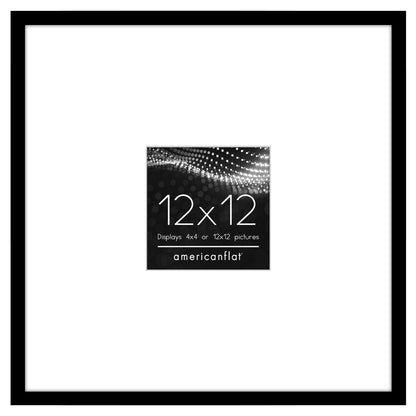 Picture Frame | Decorative Thin Border | Oversized Mat | Shatter-Resistant Glass