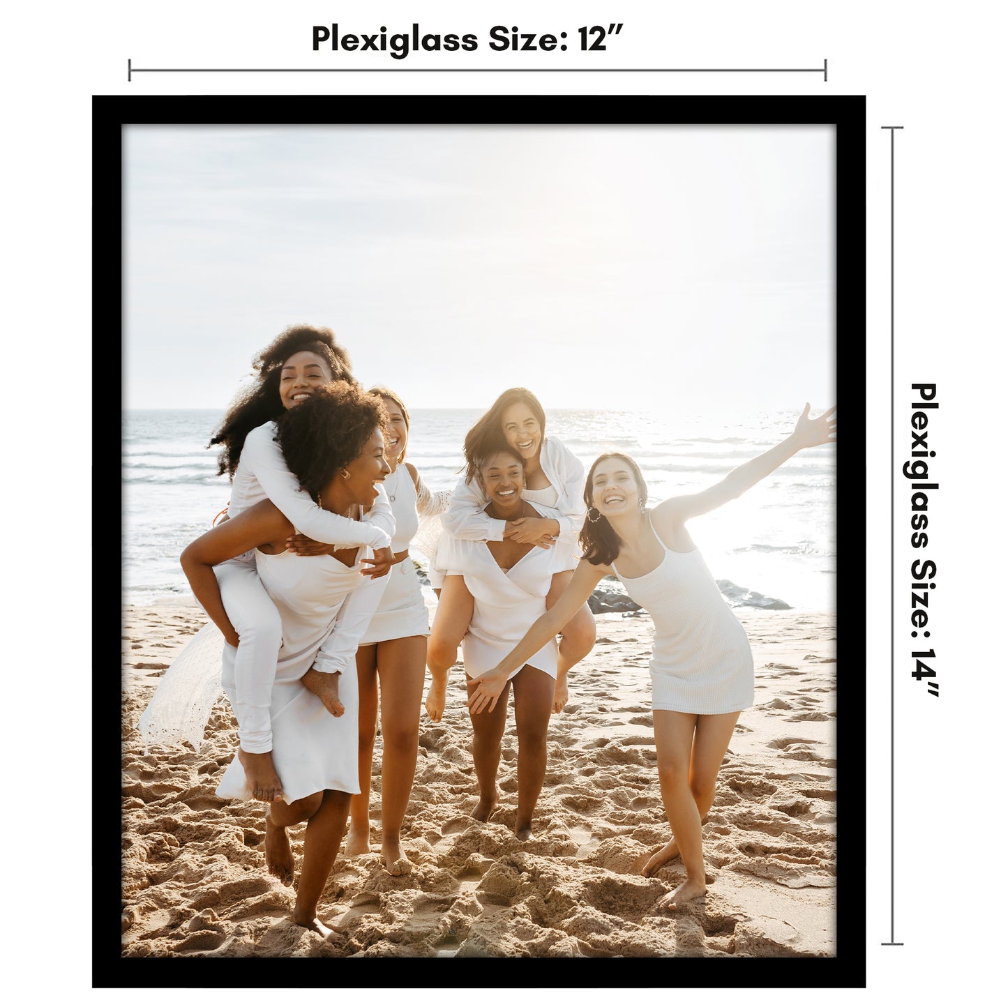 Poster Frame | Modern Design | Shatter-Resistant Glass | Dual Sawtooth Hangers