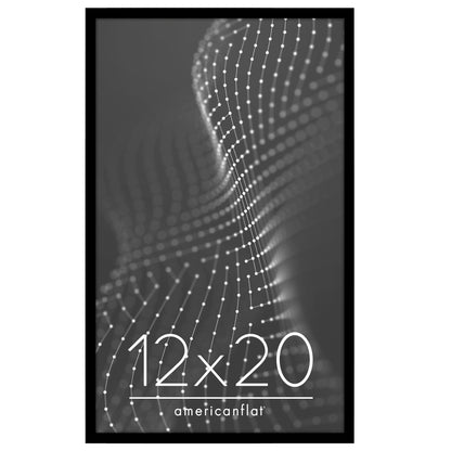 Poster Frame | Modern Design | Shatter-Resistant Glass | Dual Sawtooth Hangers