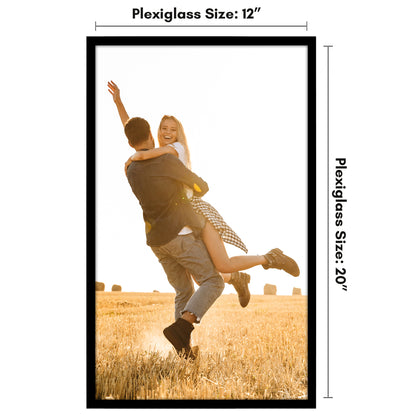 Poster Frame | Modern Design | Shatter-Resistant Glass | Dual Sawtooth Hangers
