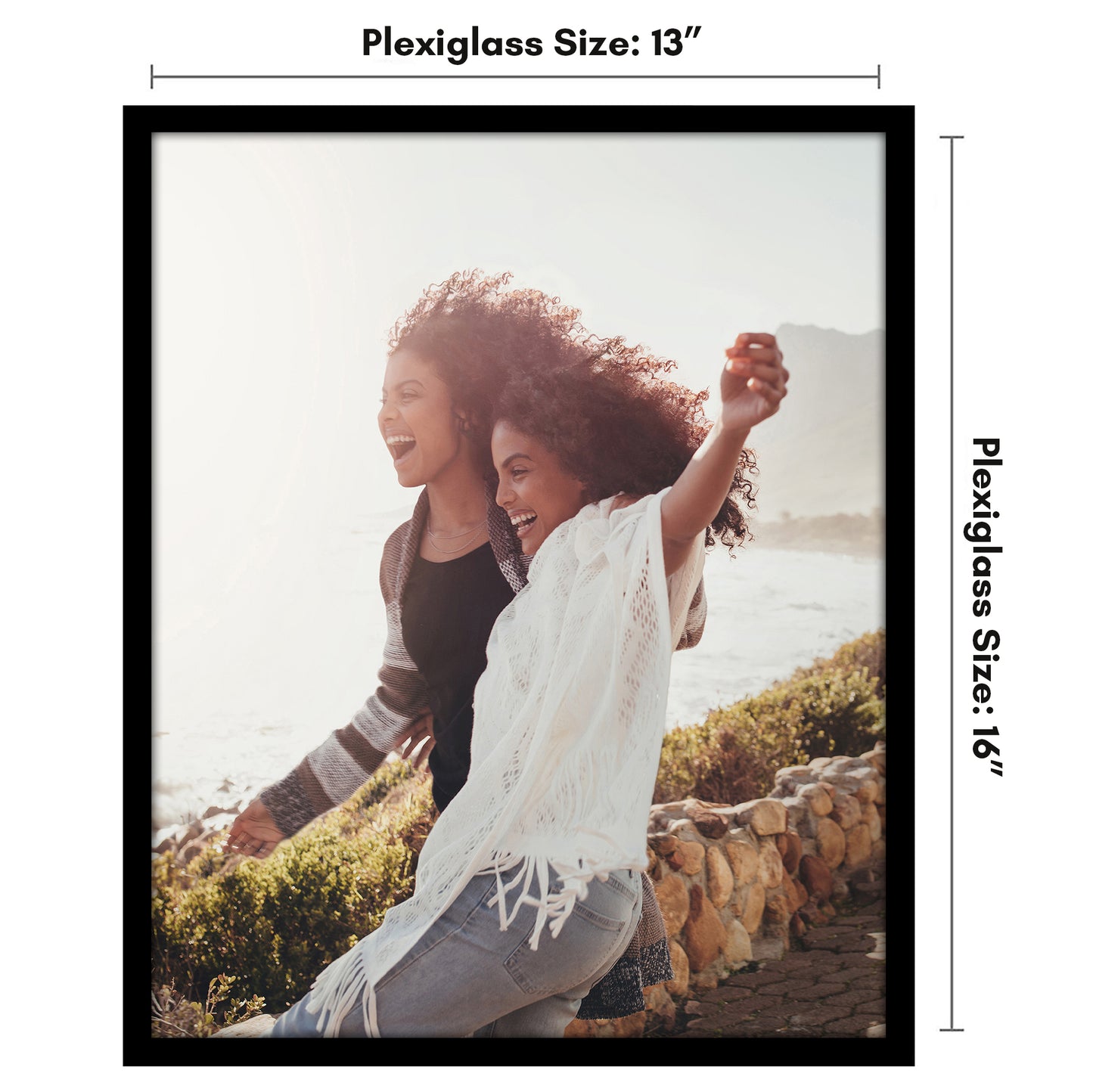 Poster Frame | Modern Design | Shatter-Resistant Glass | Dual Sawtooth Hangers