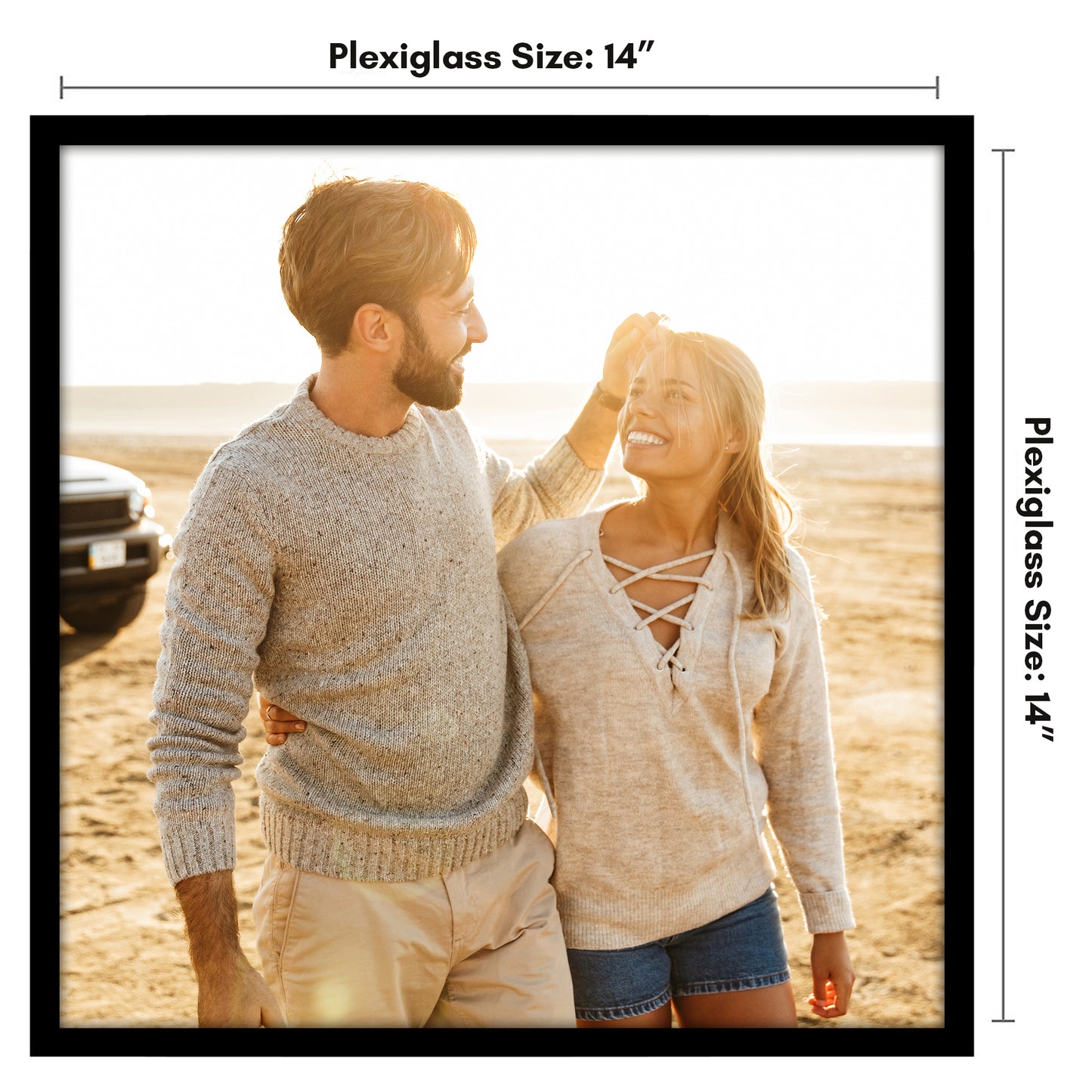 Poster Frame | Modern Design | Shatter-Resistant Glass | Dual Sawtooth Hangers