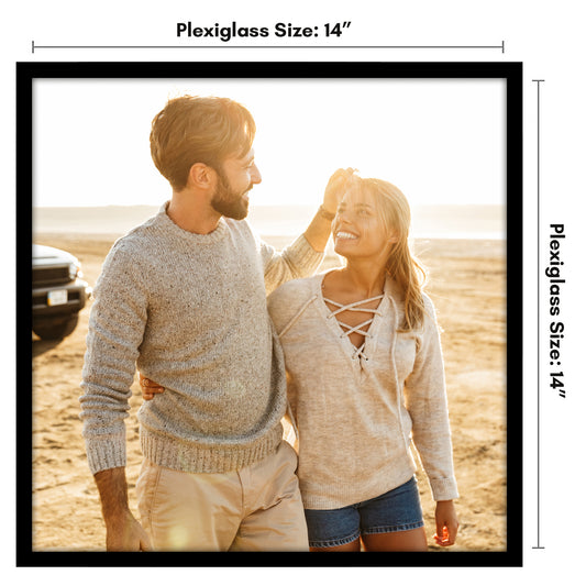 Poster Frame | Modern Design | Shatter-Resistant Glass | Dual Sawtooth Hangers