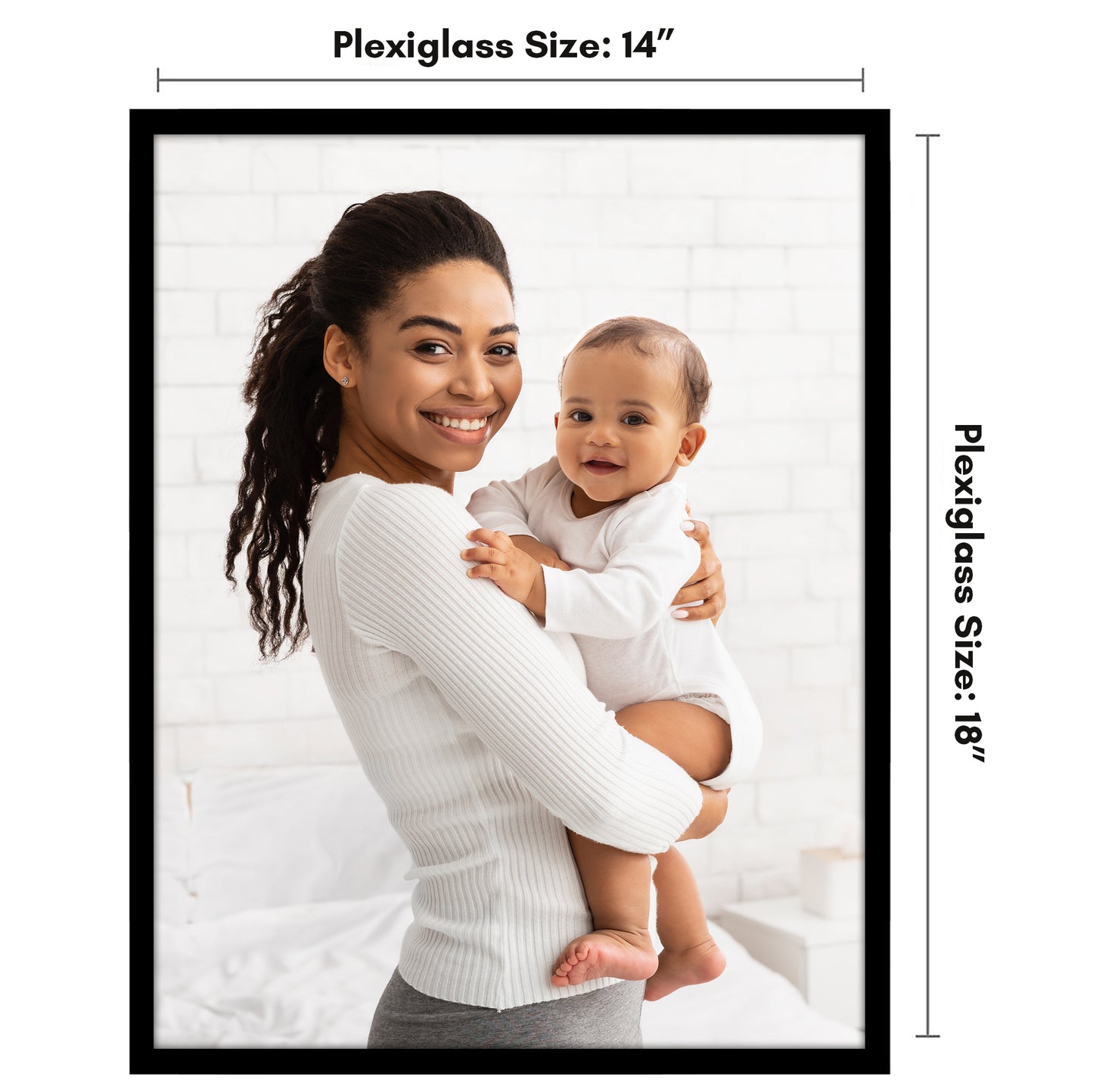 Poster Frame | Modern Design | Shatter-Resistant Glass | Dual Sawtooth Hangers