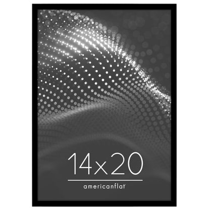 Poster Frame | Modern Design | Shatter-Resistant Glass | Dual Sawtooth Hangers