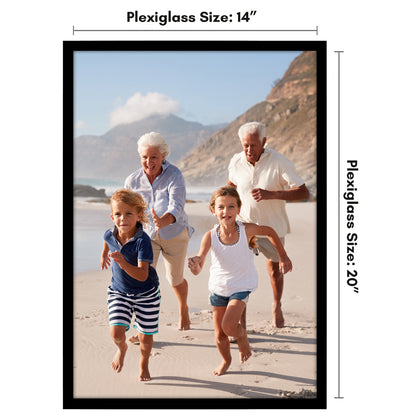 Poster Frame | Modern Design | Shatter-Resistant Glass | Dual Sawtooth Hangers