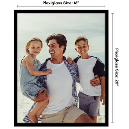 Poster Frame | Modern Design | Shatter-Resistant Glass | Dual Sawtooth Hangers