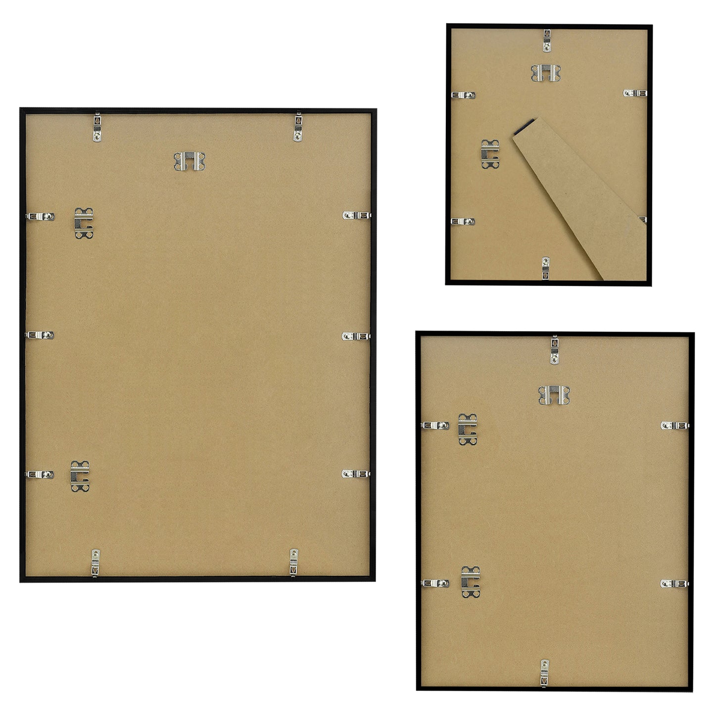 Black Gallery Wall Frames Set of 3, Matted - Americanflat