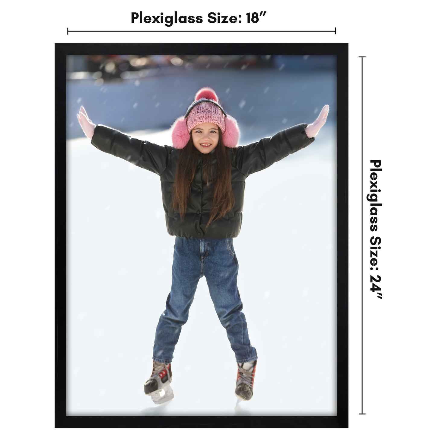 Poster Frame | Modern Design | Shatter-Resistant Glass | Dual Sawtooth Hangers