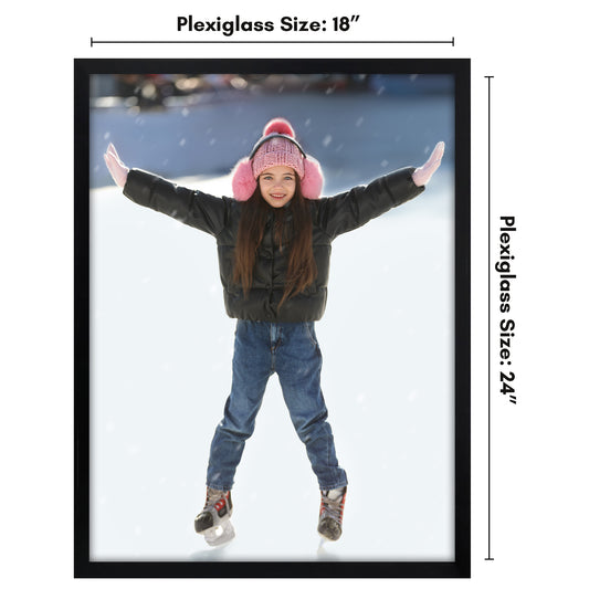 Poster Frame | Modern Design | Shatter-Resistant Glass | Dual Sawtooth Hangers