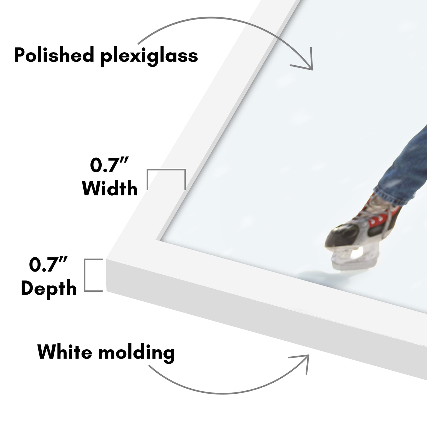 Poster Frame | Contemporary Design | Shatter-Resistant Glass | Wall Art Display