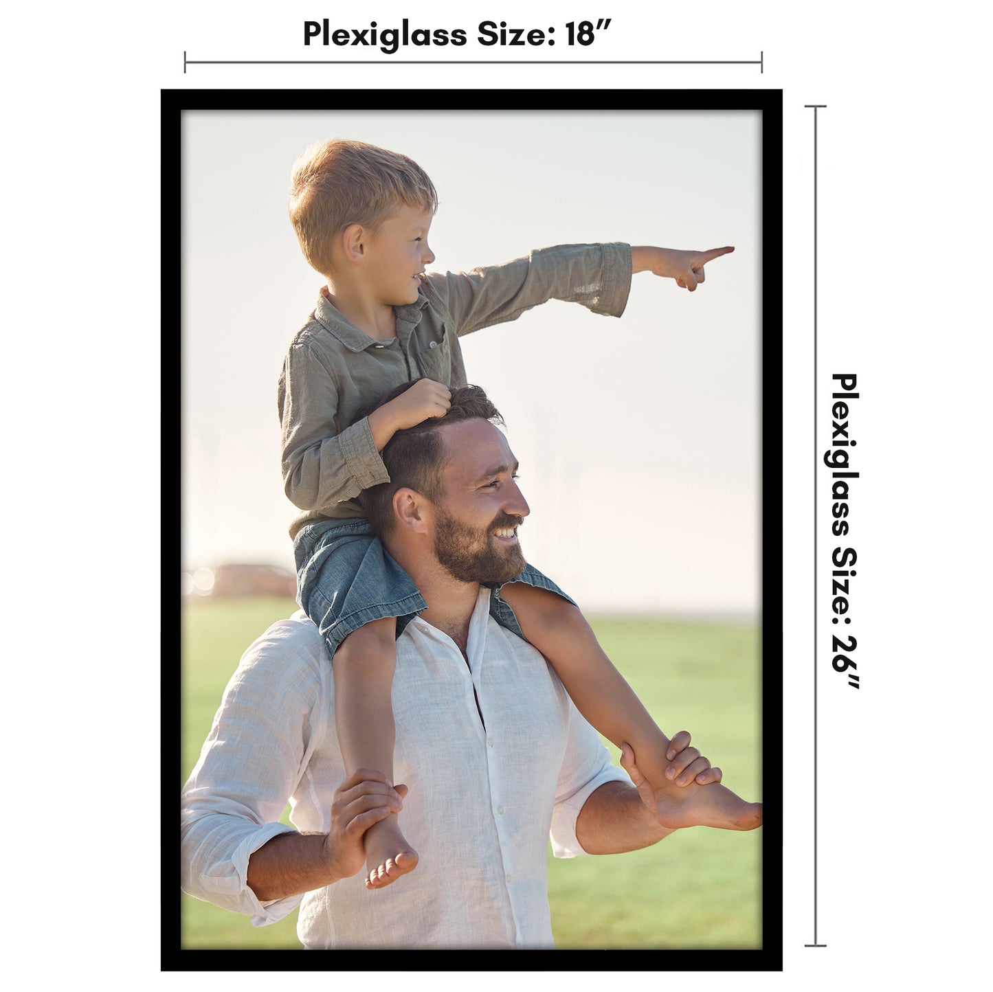 Poster Frame | Modern Design | Shatter-Resistant Glass | Dual Sawtooth Hangers