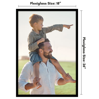 Poster Frame | Modern Design | Shatter-Resistant Glass | Dual Sawtooth Hangers
