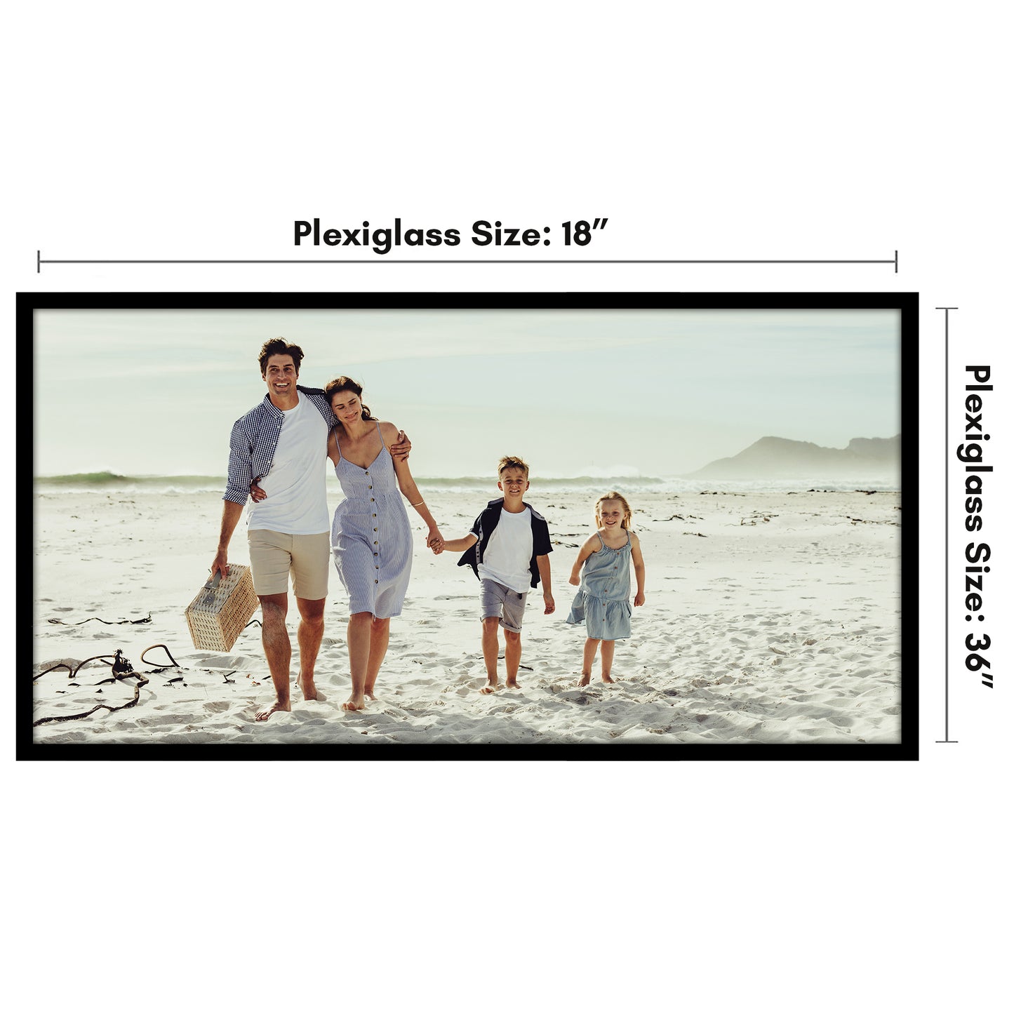 Poster Frame | Modern Design | Shatter-Resistant Glass | Dual Sawtooth Hangers