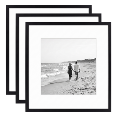 Streamline Matted Picture Frame — 20x20 / Black / 3 Pack