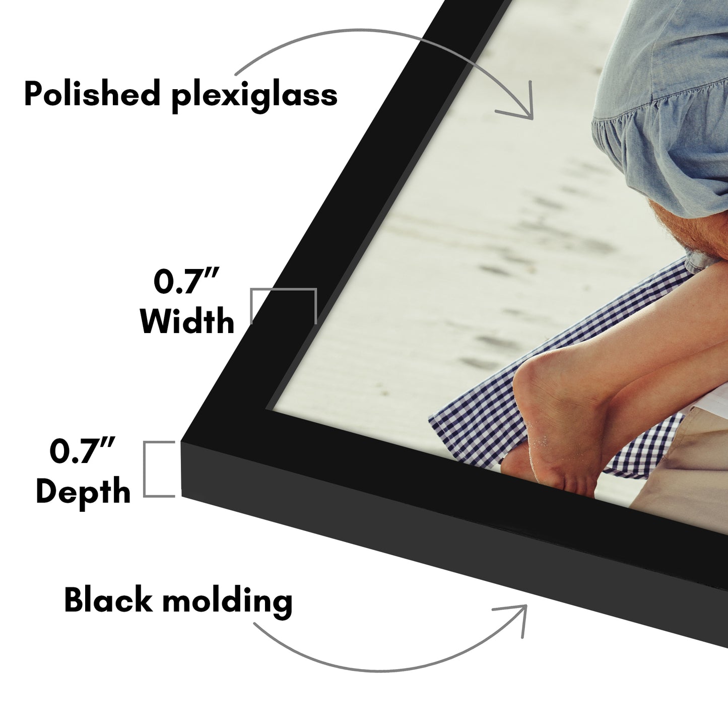 Poster Frame | Contemporary Design | Shatter-Resistant Glass | Wall Art Display