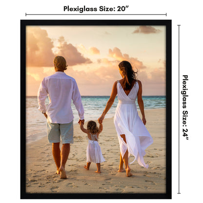 Poster Frame | Modern Design | Shatter-Resistant Glass | Dual Sawtooth Hangers