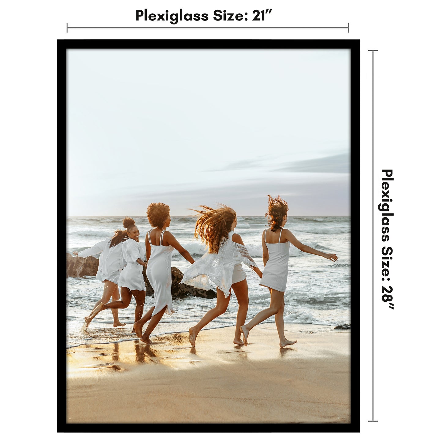 Poster Frame | Modern Design | Shatter-Resistant Glass | Dual Sawtooth Hangers