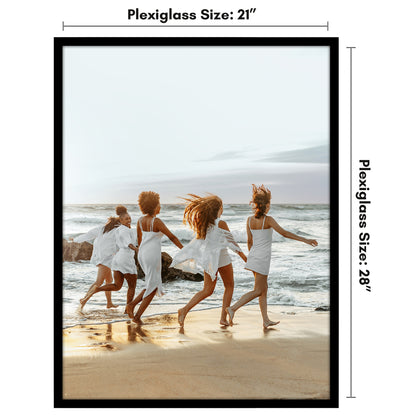 Poster Frame | Modern Design | Shatter-Resistant Glass | Dual Sawtooth Hangers