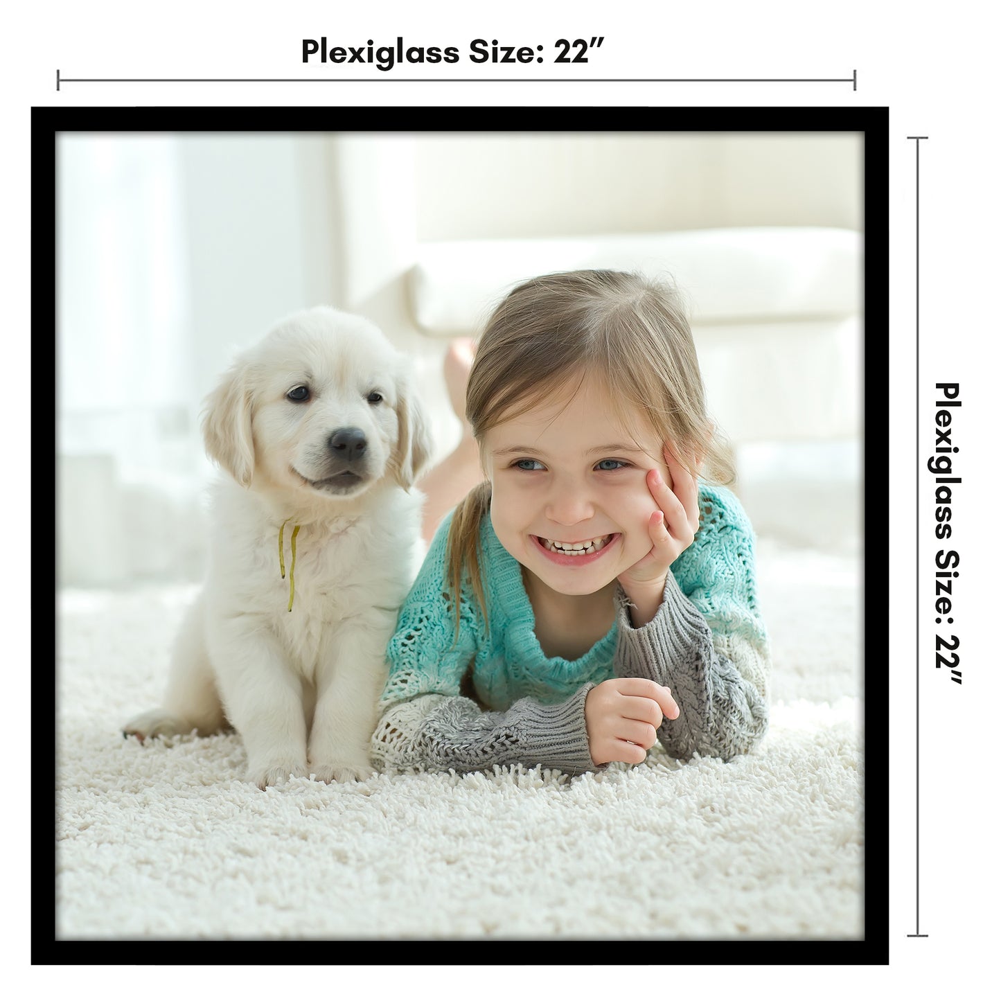 Poster Frame | Modern Design | Shatter-Resistant Glass | Dual Sawtooth Hangers