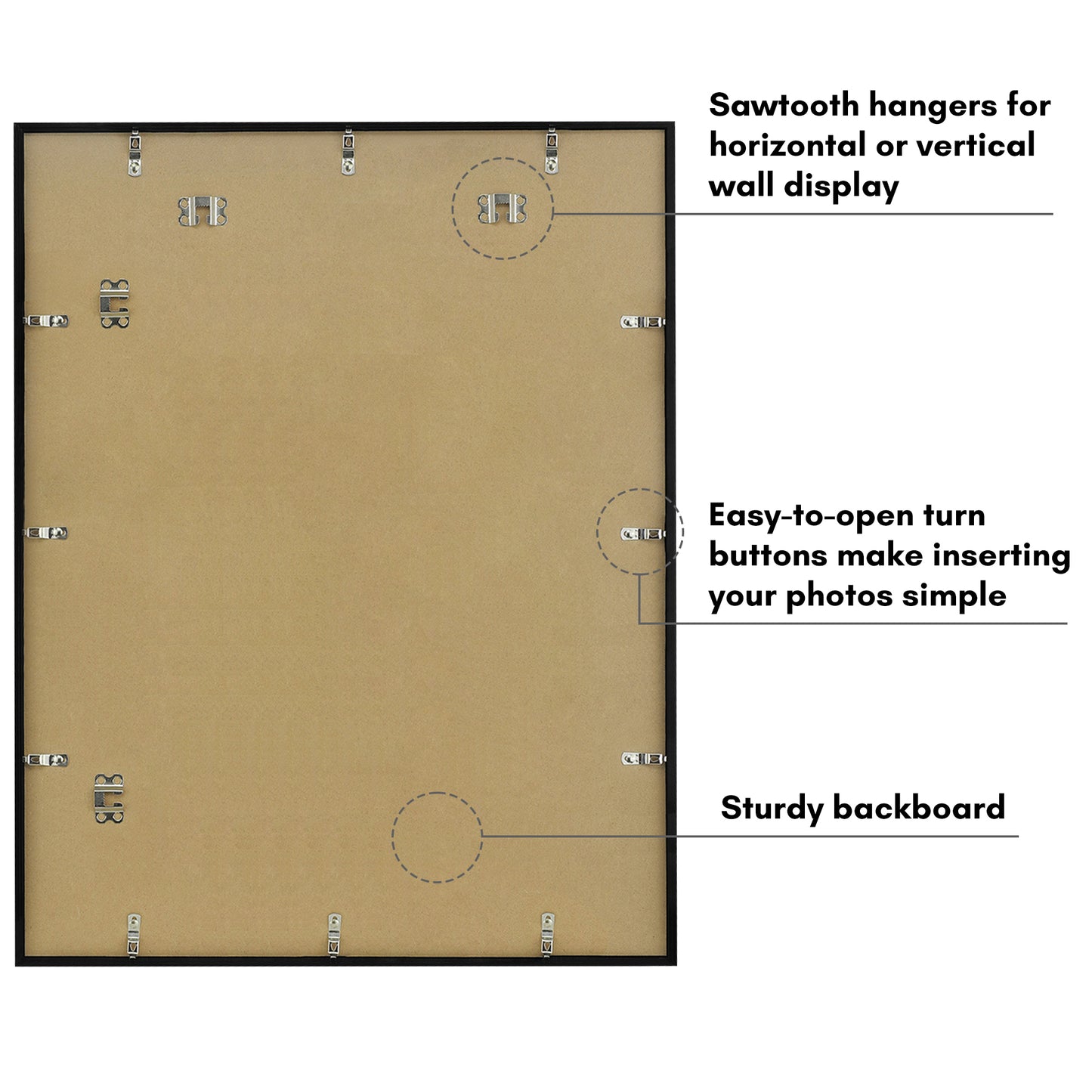 Poster Frame | Contemporary Design | Shatter-Resistant Glass | Wall Art Display