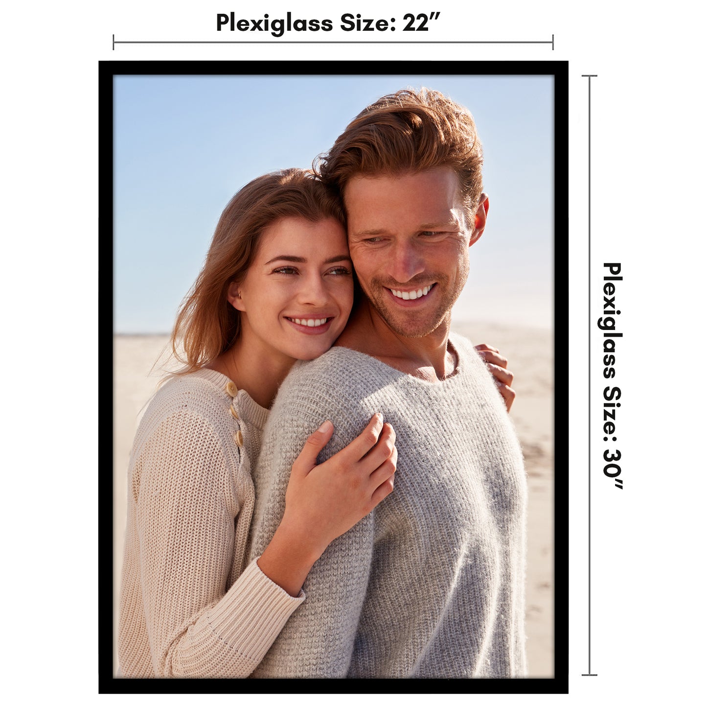 Poster Frame | Modern Design | Shatter-Resistant Glass | Dual Sawtooth Hangers