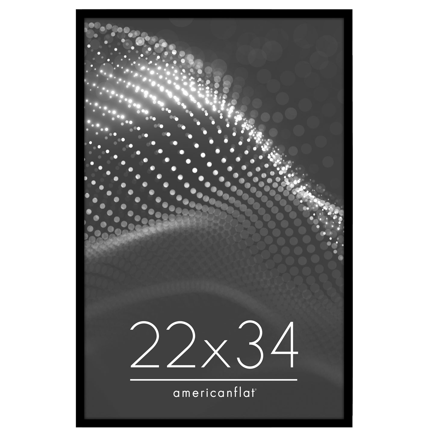 Poster Frame | Modern Design | Shatter-Resistant Glass | Dual Sawtooth Hangers