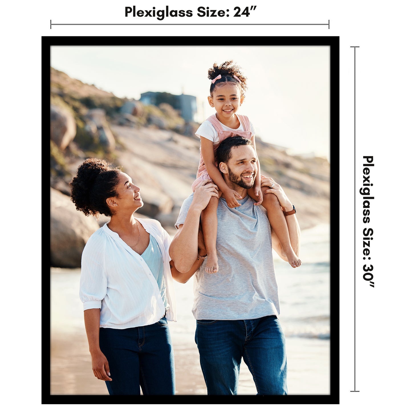 Poster Frame | Modern Design | Shatter-Resistant Glass | Dual Sawtooth Hangers