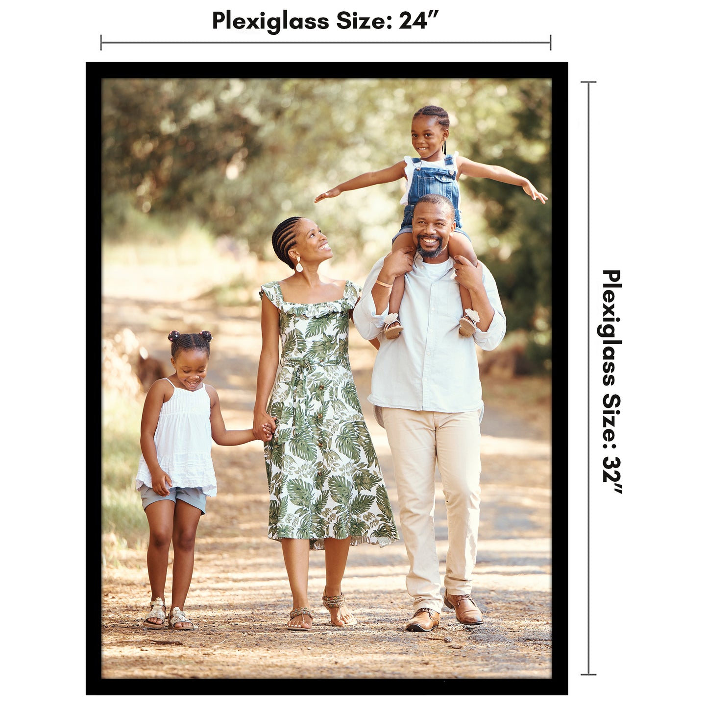 Poster Frame | Modern Design | Shatter-Resistant Glass | Dual Sawtooth Hangers