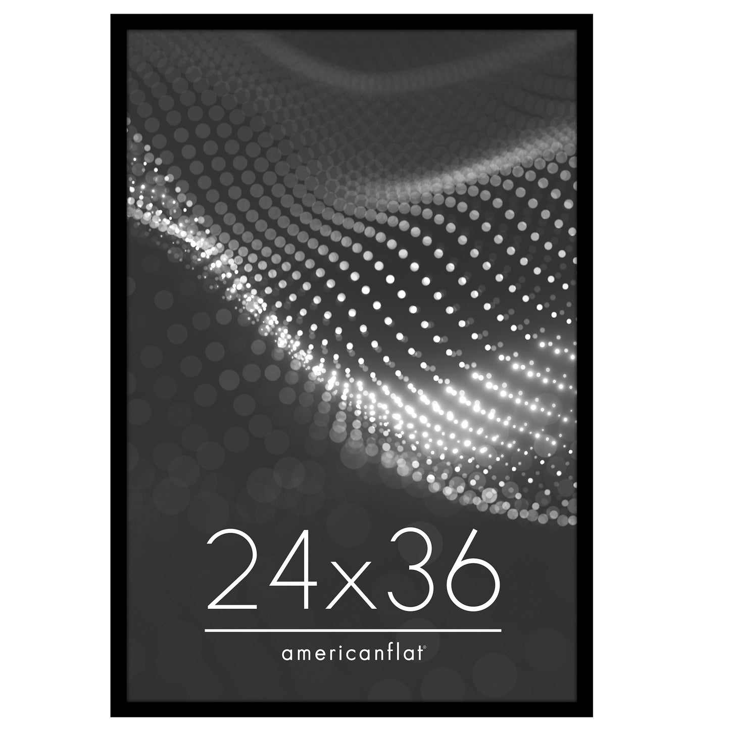 Poster Frame | Modern Design | Shatter-Resistant Glass | Dual Sawtooth Hangers