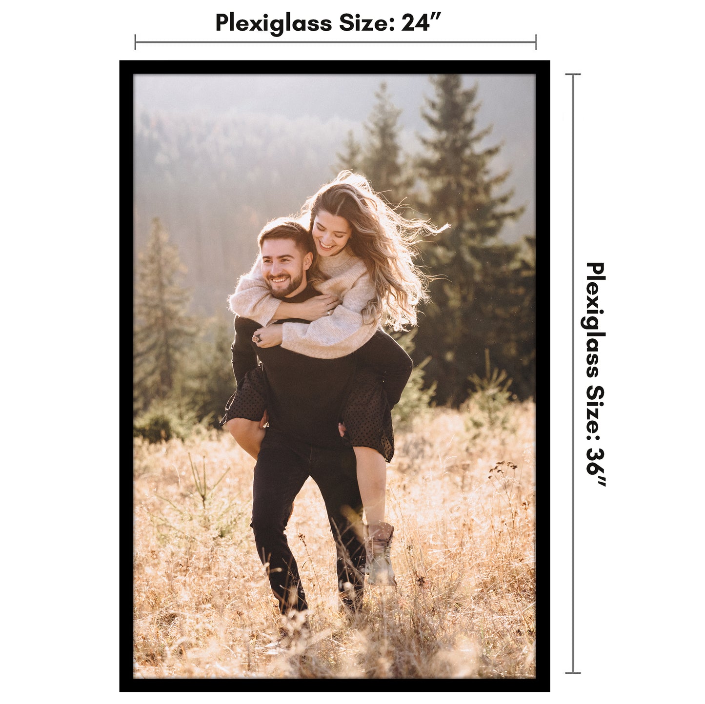 Poster Frame | Modern Design | Shatter-Resistant Glass | Dual Sawtooth Hangers