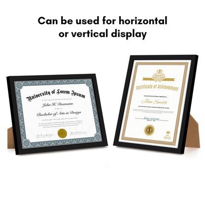 Diploma Frame | Thin Border | Shatter-Resistant Glass | Certificate Display