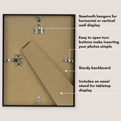 Diploma Frame | Thin Border | Shatter-Resistant Glass | Certificate Display